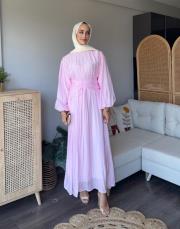 korsajlı vual elbise