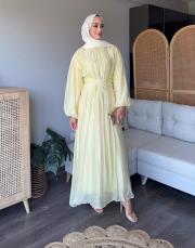 korsajlı vual elbise 2