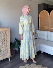 desenli vual elbise 1 3