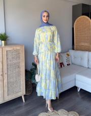 desenli vual elbise 2