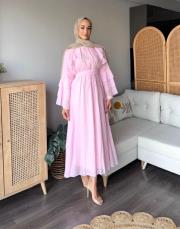 volanlı vual elbise