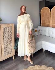 volanlı vual elbise