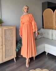 volanlı vual elbise