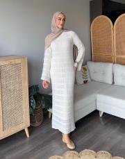 zikzak desen file elbise 2