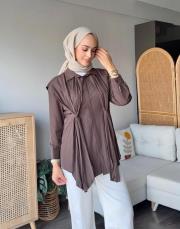 sırtı pileli gömlek