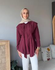 sırtı pileli gömlek