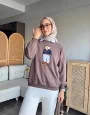 vav ayıcıklı sweatshirt