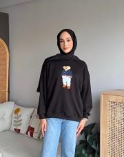vav ayıcıklı sweatshirt