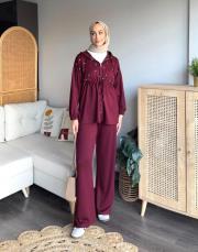 ht taşlı eşofman takım