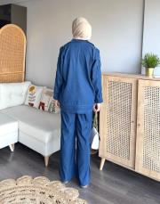 çıt çıtlı jean takım 4