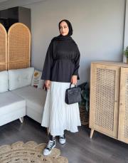 bağcıklı sweatshirt