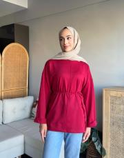 bağcıklı sweatshirt