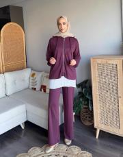 vv fermuarlı eşofman takımı