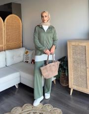 vv fermuarlı eşofman takımı