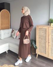 elbiseli triko takım 3