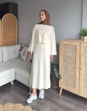 elbiseli triko takım