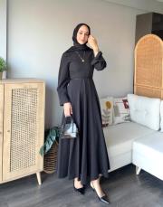 belden oturtma elbise