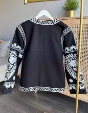 nakışlı kaşe ceket 4